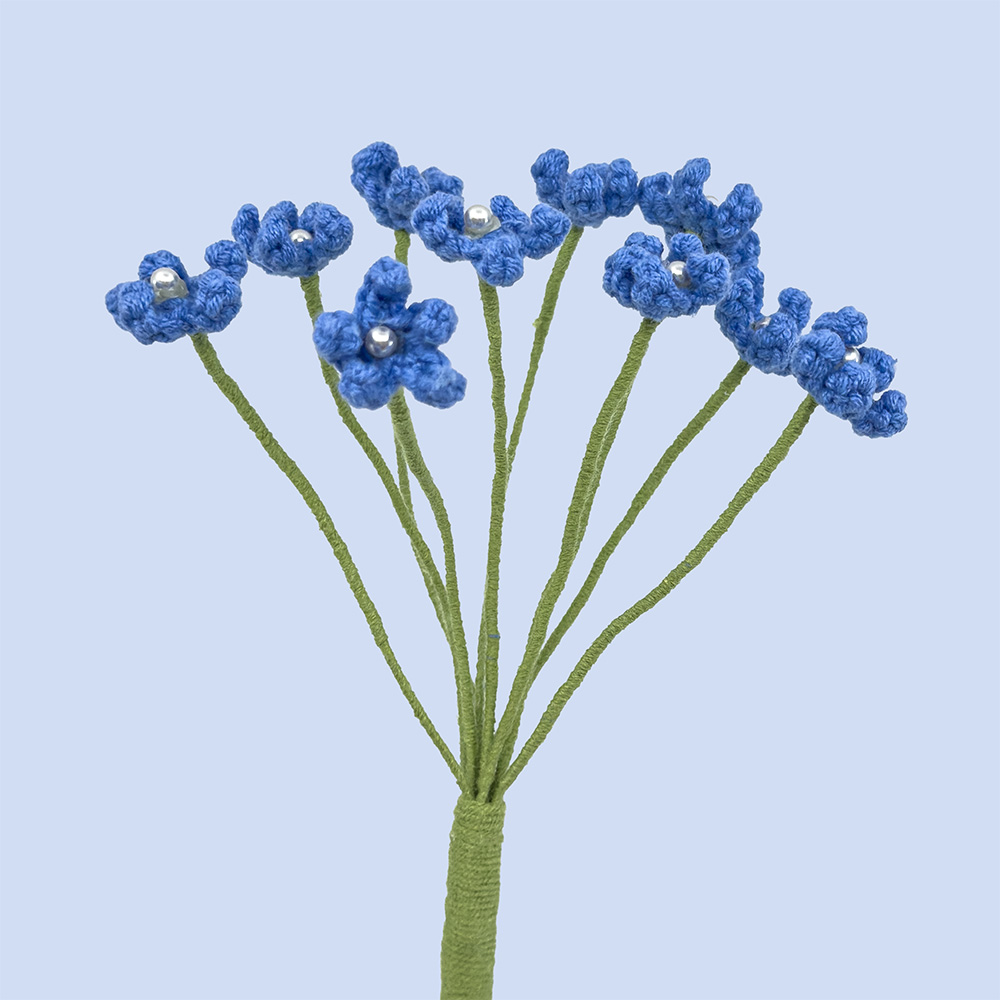 Forglemmigej (Pastel - Med perler) - Baggrund